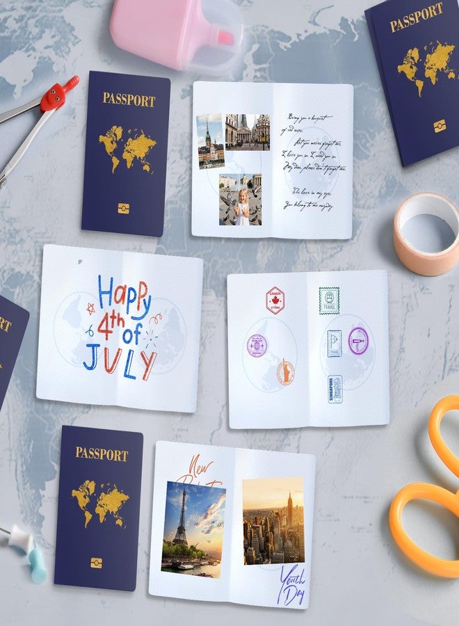 WAHXIAOSW 10 Pcs Kids Passport Book - Blank Fake Passport Notebooks for Pretend Travel, Party Supplies, School Projects, Travel-Themed Events - Image 3